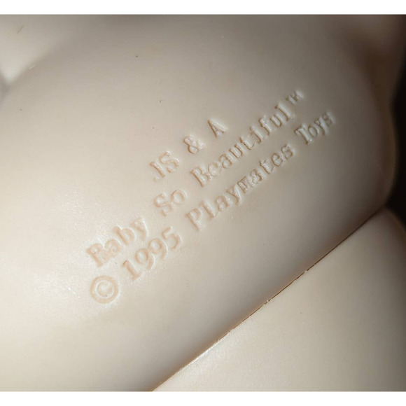 Vintage 1995 Baby So Beautiful Doll Playmates Toys JS & A Blond Hair Rare - Picture 6 of 6